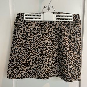 Loft cheetah mini skirt. Size 8 petite.